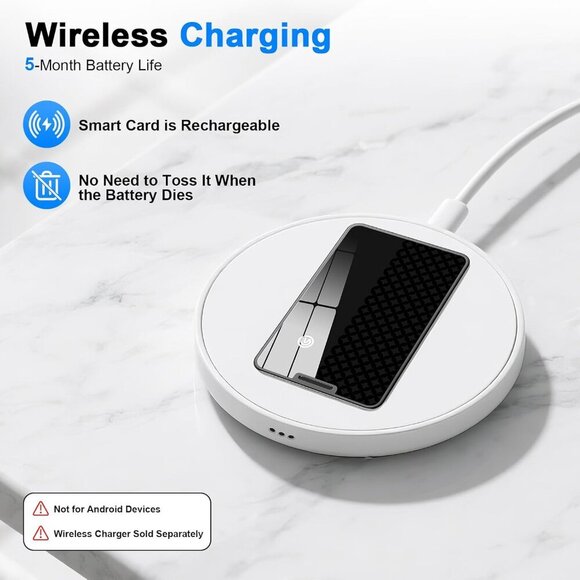 Wallet Tracker, Bluetooth Smart Card Finder for Wallets, Tracker Waterproof BLUE - Picture 2 of 7